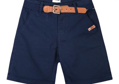 Μονόχρωμη βερμούδα με ζώνη για αγόρι για επίσημες εμφανίσεις | ΜΑΡΕΝ - Energiers - 